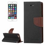 GOOSPERY FANCY DIARY for iPhone 6 & 6s Cross Texture Horizontal Flip Leather Case with Card Slots & Wallet & Holder(Taupe)