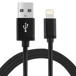 1m 3A 8 Pin to USB Data Sync Charging Cable for iPhone, iPad, Diameter: 4 cm(Black)