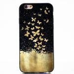 Gold Butterfly Painted Pattern Soft TPU Case for iPhone 6 & 6s