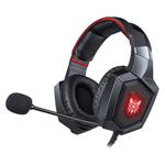 ONIKUMA K8 Over Ear Bass Stereo Surround Gaming Headphone with Microphone & LED Lights(Red)