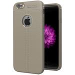 For iPhone 6 & 6s Litchi Texture TPU Protective Back Cover Case (Grey)