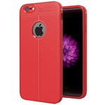 For iPhone 6 & 6s Litchi Texture TPU Protective Back Cover Case (Red)