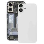 For iPhone 16 Plus Battery Back Cover with Camera Lens Cover(White)