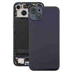 For iPhone 14 Plus EU Version Battery Back Cover with Middle Frame(Black)