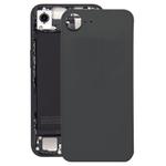 For iPhone 16e Glass Battery Back Cover(Black)