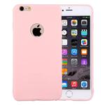 For iPhone 6 Plus & 6s Plus Solid Color TPU Protective Case with Round Hole(Pink)