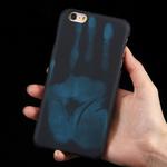 For iPhone 6 Plus & 6s Plus Heat Sensitive Phone Case Silicone  Protective Case Back Cover(Black)