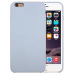 For iPhone 6 Plus & 6s Plus Pure Color Liquid Silicone + PC Protective Back Cover Case(Baby Blue)