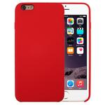 For iPhone 6 Plus & 6s Plus Pure Color Liquid Silicone + PC Protective Back Cover Case(Red)