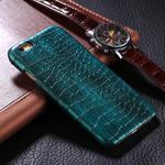 For iPhone 6 Plus & 6s Plus Crocodile Texture Paste Protective Back Cover Case(Green)