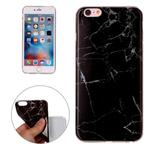 For iPhone 6 Plus & 6s Plus Black Marbling Pattern Soft TPU Protective Back Cover Case