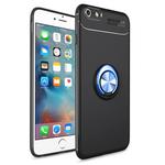 Metal Ring Holder 360 Degree Rotating TPU Case for iPhone 6 Plus & 6s Plus (Black+Blue)