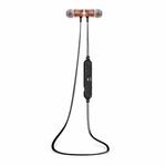 AWEI A921BL Wireless Sport Magnetic Bluetooth Earphone with Wire Control + Mic(Rose Gold)