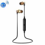 AWEI A990BL Wireless Sport Bluetooth Stereo Earphone with Wire Control + Mic, Support Handfree Call(Gold)