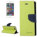 GOOSPERY FANCY DIARY for iPhone 6 Plus & 6s Plus Cross Texture Horizontal Flip Leather Case with Card Slots & Wallet & Holder(Green)