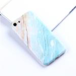 For iPhone 6 Plus & 6s Plus Pink Green Marble Pattern TPU Protective Back Cover Case