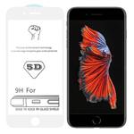 9H 5D White Full Glue Full Screen Tempered Glass Film for iPhone 6 Plus / 6s Plus