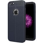 For iPhone 6 Plus & 6s Plus Litchi Texture TPU Protective Back Cover Case (navy)