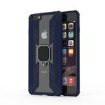 Iron Warrior Shockproof TPU + PC Protective Case for iPhone 6 Plus, with 360 Degree Rotation Holder(Blue)