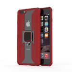 Iron Warrior Shockproof TPU + PC Protective Case for iPhone 6 Plus, with 360 Degree Rotation Holder(Red)