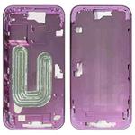 For iPhone 16 Plus Middle Frame Bezel Plate (Pink)