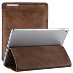 Universal Case Sleeve Bag for iPad 2 / 3 / 4 / iPad Air / Air 2 / Mini 1 / Mini 2 / Mini 3 / Mini 4 / Pro 9.7 /  Pro 10.5, with Pencil Case & Holder(Brown)