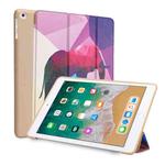 Elephant Pattern Horizontal Flip PU Leather Case for iPad 9.7 (2018) & (2017) / Air 2 / Air, with Three-folding Holder & Honeycomb TPU Cover