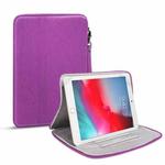 Tablet PC Universal Hand-held Shockproof Inner Pouch Bag Protective Cover for iPad 9.7 inch / Air 3 / Mini 4 / 3 / 2 / 1, with Holder(Purple)