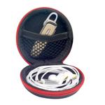 NewBee EVA Waterproof Storage Bag Box with Carabiner, for Headphone / Earphone & Data Cable(Black)
