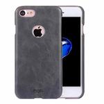 MOFI for  iPhone 7 Crazy Horse Texture Leather Surface PC Protective Case Back Cover(Black)