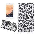 For  iPhone 8 & 7  Leopard Pattern Horizontal Flip Leather Case with Holder & Card Slots & Wallet(White)