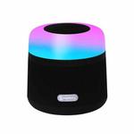 NewRixing NR-3500 Multi-function Atmosphere Light Wireless Charging Bluetooth Speaker with Hands-free Call Function, Support TF Card & USB & FM & AUX(Black)