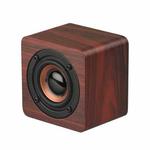 Q1 Wooden Mini Portable Mega Bass Wireless Bluetooth Speaker(Red)
