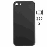 5 in 1 for iPhone 7 (Back Cover + Card Tray + Volume Control Key + Power Button + Mute Switch Vibrator Key) Full Assembly Housing Cover(Black)