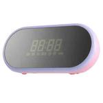 WK SP290 Portable Mirror Alarm Clock Bluetooth V4.2 Desktop Speaker (Pink)