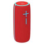 HOPESTAR P21 TWS Portable Outdoor Waterproof Woven Textured Bluetooth Speaker, Support Hands-free Call & U Disk & TF Card & 3.5mm AUX & FM (Red)