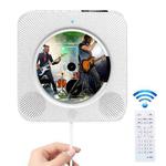 The Second Generation Portable Digital Display Bluetooth Speaker CD Player with Remote Control (White)