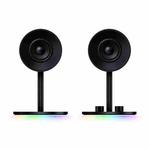 Razer Nommo Chroma Wired Full Frequency 2.0 Multimedia Computer Game Speakers, Support RGB Lighting System (Black)
