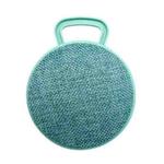 A01L Cloth Texture Round Portable Mini Bluetooth Speaker, Support Hands-free Call & TF Card(Green)