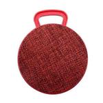 A01L Cloth Texture Round Portable Mini Bluetooth Speaker, Support Hands-free Call & TF Card(Red)