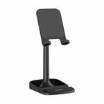 TOPK D23 Adjustable Angle Desktop Holder Lazy Bracket for 4-12.9 inch Phones / Tablets(Black)