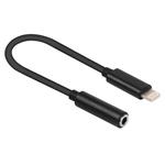 8 Pin to 3.5mm Audio Adapter, Length: About 12cm, Support iOS 13.1 or Above(Black)