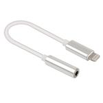 8 Pin to 3.5mm Audio Adapter, Length: About 12cm, Support iOS 13.1 or Above(Silver)