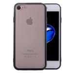 For  iPhone 8 & 7  TPU + PC Frosted Transparent Protective Back Cover Case(Black)