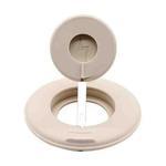 2 in 1 Silicone Desktop Wireless Charger Telescopic Stand For iPhone / Watch Wireless Charger (Beige White)