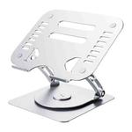R- JUST HZ08-1 Rotating Two Holes Lifting Laptop Stand (Silver)