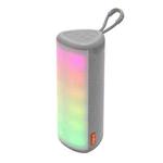 T&G TG357 Portable Wireless Bluetooth Speaker Outdoor Subwoofer with RGB Colorful Light & TWS(Grey)