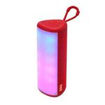 T&G TG357 Portable Wireless Bluetooth Speaker Outdoor Subwoofer with RGB Colorful Light & TWS(Red)
