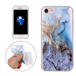 For iPhone SE 2020 & 8 & 7 Blue Marble Pattern Soft TPU Protective Case