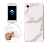 For iPhone SE 2020 & 8 & 7 Beige Marble Pattern Soft TPU Protective Case